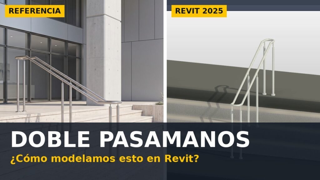 Barandal con doble pasamanos en Revit: miniatura del episodio 1